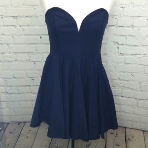 NASTY Gal strapless skater dress formal xl Nwot cocktail